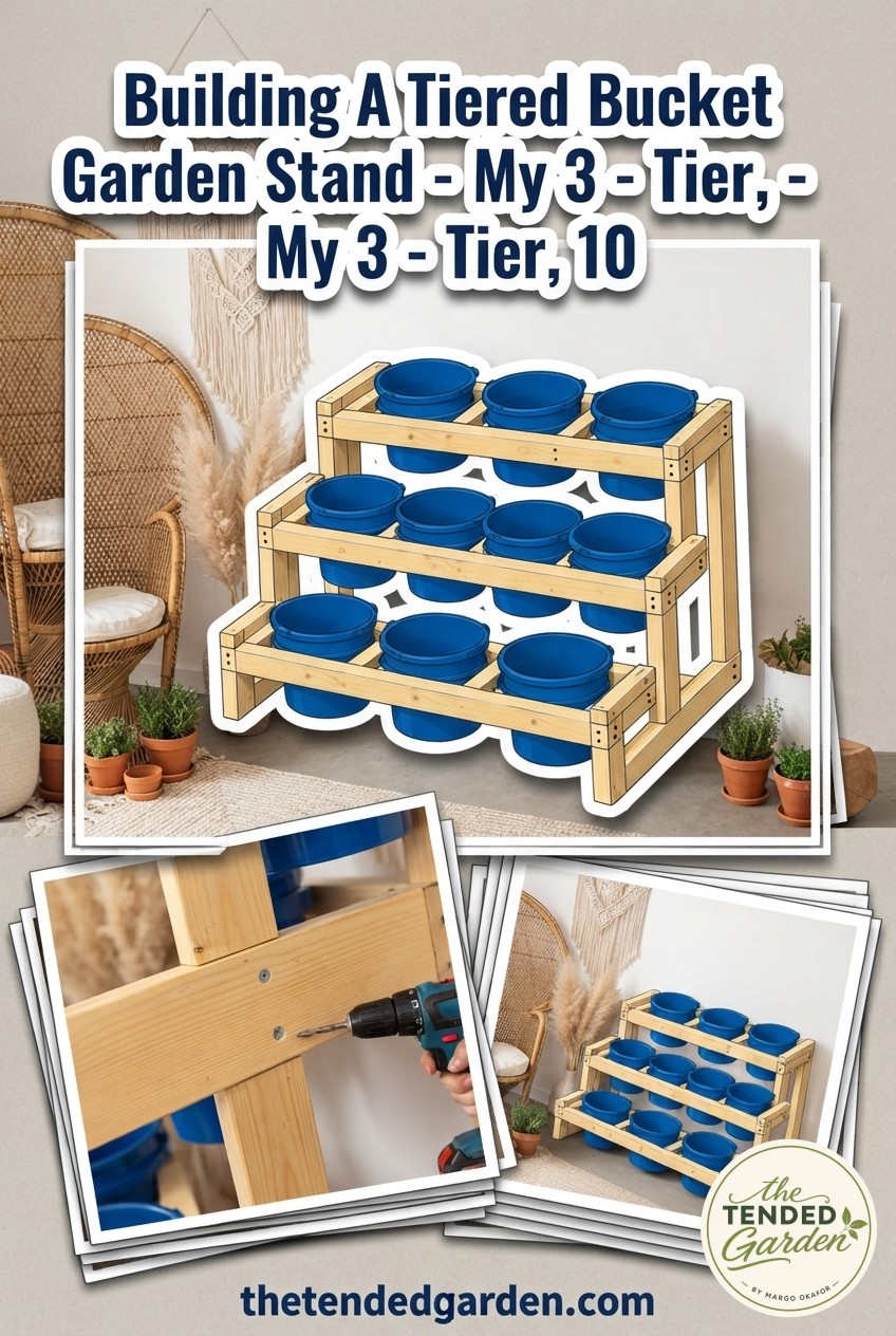 Building A Tiered Bucket Garden Stand - My 3 - Tier, 10 -
